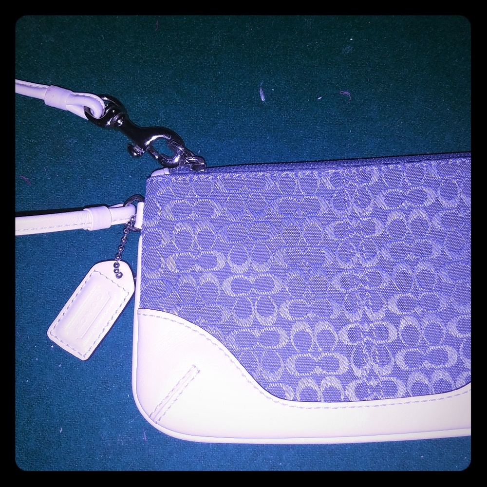 Coach signature wristlet